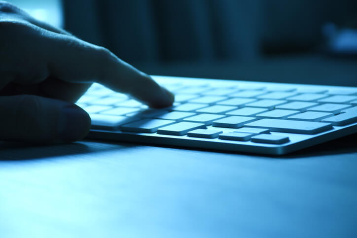 Person on computer