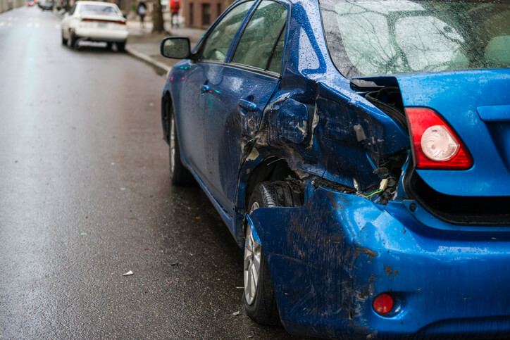 Car after an accident