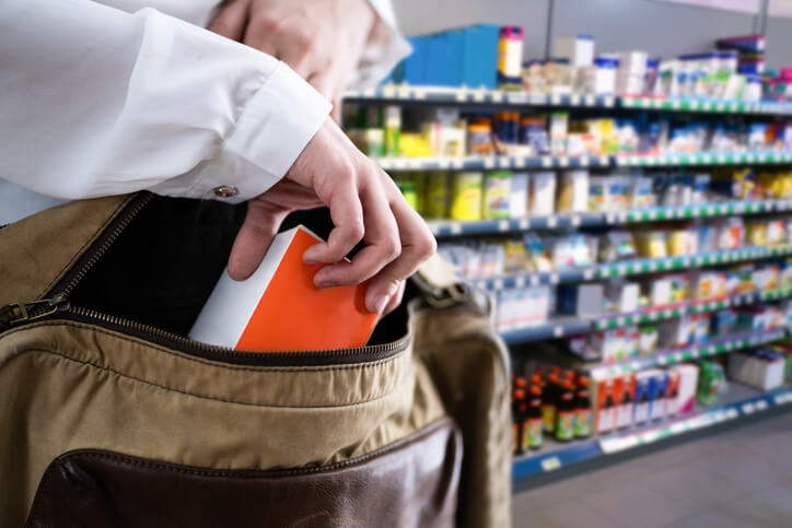 Person shoplifting