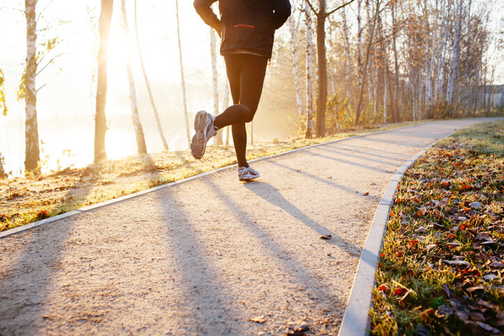 Runner on a trail